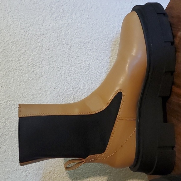 Mango- Womens Platform Track Sole Contrast Panels Ankle Boots New!  Sz.EU 40 - Picture 8 of 12